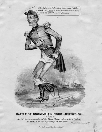 Battle of Booneville, Missouri, June 18th, 1861: A Sketch of Genl. Price Taken with a Violent Diarrhea at the Beginning of the Battle by American School