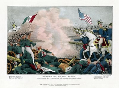 Battle of Buena Vista, Fought February 23rd 1847, the American Army under General Taylor Were Completely Victorious by American School