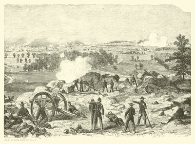 Battle of Gettysburg, Summit of Little Round Top, July 2, 1863 by American School