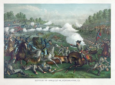 Battle of Opequan or Winchester, VA by American School