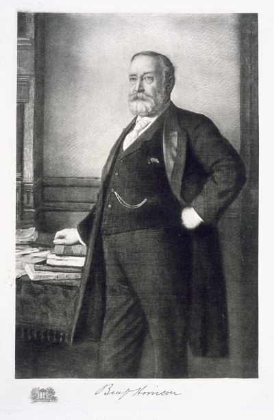 Benjamin Harrison, 23rd President of the United States of America by American School