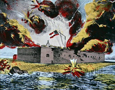 Bombardment of Fort Pulaski, Cockspur Island, Georgia by American School