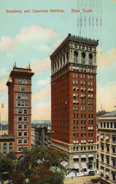 Broadway and Chambers Building, New York by American School