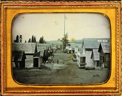 California Gold Mining Town by American School