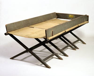 Camp Bed Said to Have Been Used by George Washington at Valley Forge by American School