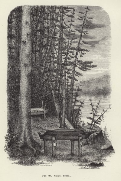 Canoe Burial by American School