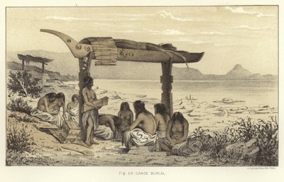 Canoe Burial by American School