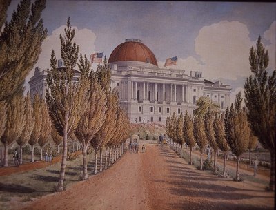 Capitol Building, Washington DC, USA, c.1845 by American School
