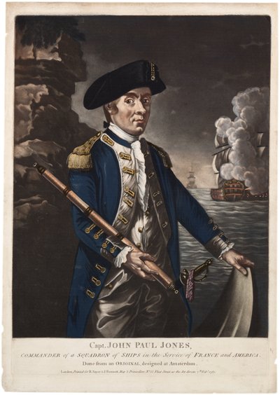 Captain John Paul Jones, Commander of a Squadron of Ships in the Service of France and America by American School