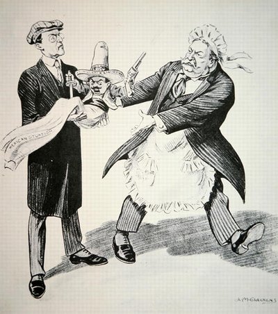Cartoon Depicting President William H. Taft Handing Over the Problematic 
