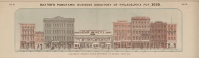 Chesnut Street from Seventh to Sixth (North Side), illustration from 