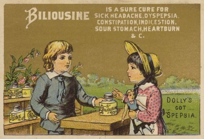 Children Giving Medicine to Dolly by American School