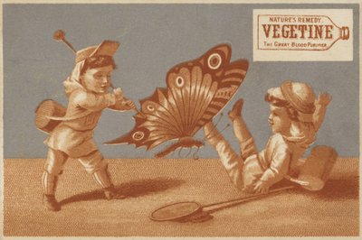 Children With Giant Butterfly by American School