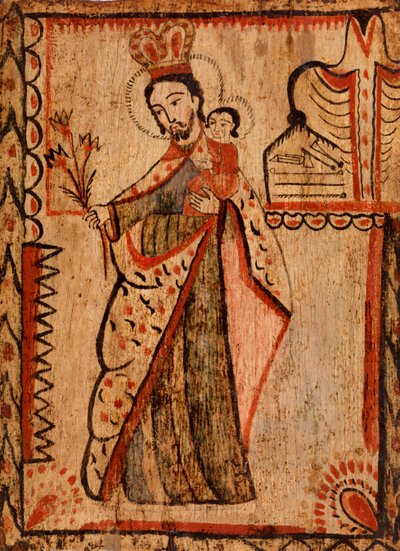 Christ Holding the Soul of the Virgin Mary by American School