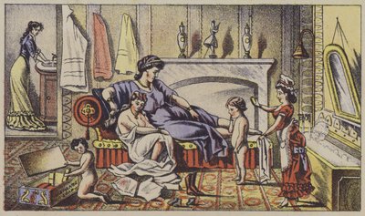 Classical Characters in Modern Home, Advertising Soap by American School