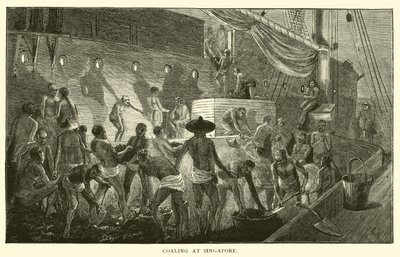 Coaling at Singapore by American School