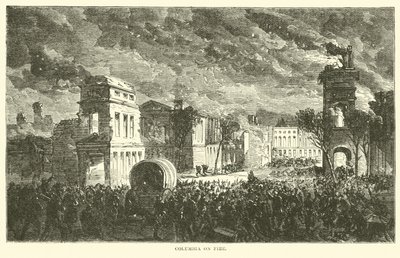 Columbia on Fire, February 1865 by American School