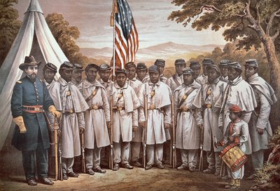 Come and Join Us Brothers, Union recruitment poster aimed at black volunteers by American School