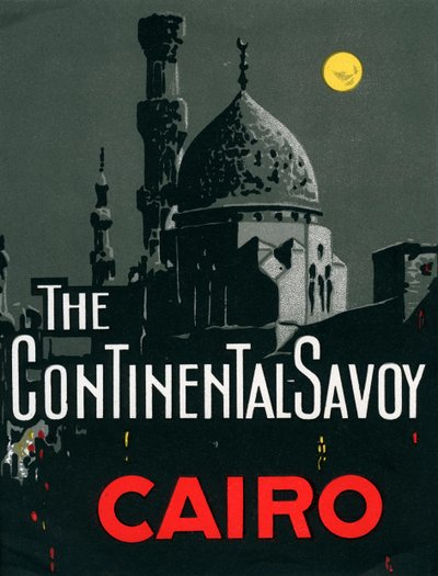 Continental Savoy Hotel in Cairo with Mosque by American School