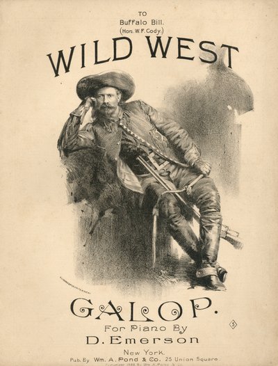 Cover of the Score Sheet for Wild West Galop by American School