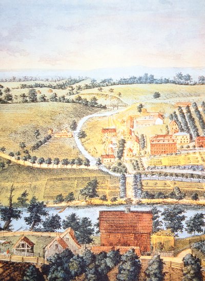 Cultivated farmland of Pennsylvania in 1750 by American School