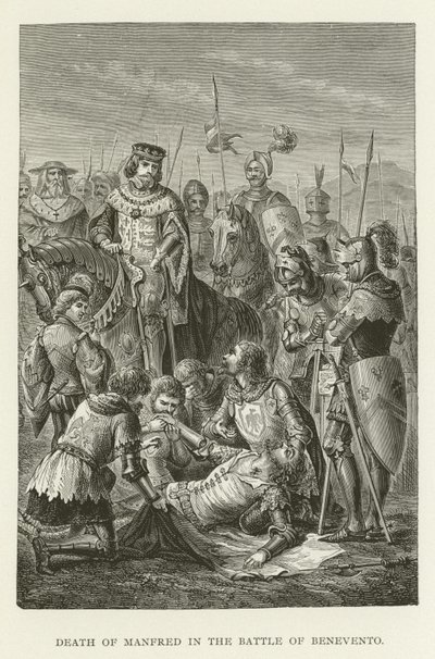 Death of Manfred in the Battle of Benevento by American School