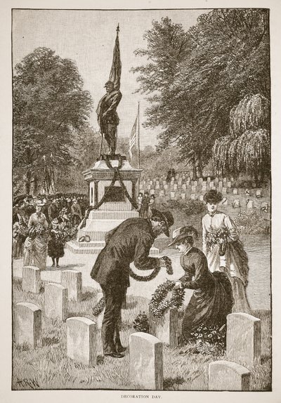 Decoration Day, from a Book Published 1896 by American School