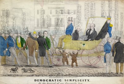 Democratic Simplicity, or, The Arrival of Our Favorite Son by American School
