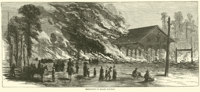 Destruction of Millen Junction, November 1864 by American School