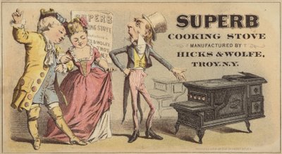 Elegant Couple Shopping for Stove by American School
