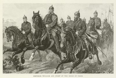 Emperor William and Staff at the Siege of Paris by American School