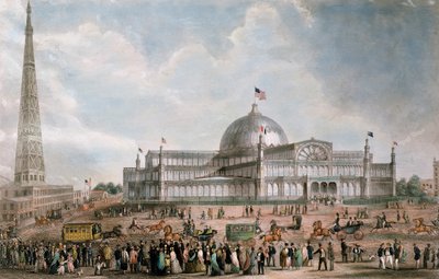 Exterior View of the New York Crystal Palace, 1853 by American School