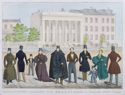 Fall and Winter Fashions for 1835 and 1836 by James Wilson, New York by American School
