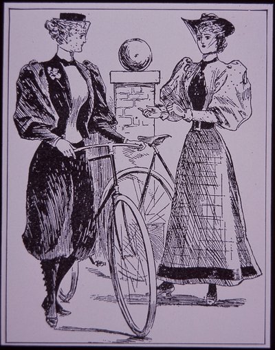 Female Cycling Costume, Showing Girl in Bloomers, New York, USA by American School