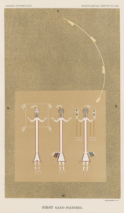 First Sand Painting by American School