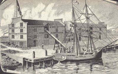 First shipment of wheat from Chicago warehouse, Newberry & Dole by American School