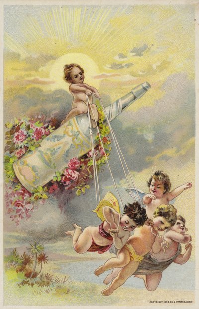 Flying Cherubs by American School