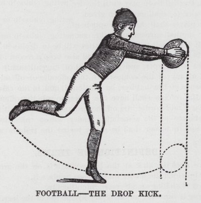 Football, the Drop Kick by American School