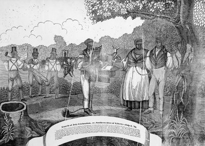 Fourth of July Celebration or Southern Ideas of Liberty by American School