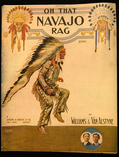 Front cover for Oh that Navajo Rag by Williams and Van Alstyne, c.1912 by American School