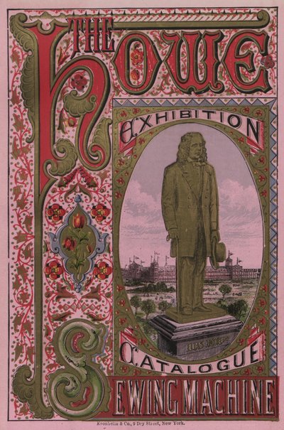 Front Cover of the Howe Sewing Machine Exhibition Catalogue, 1876 by American School