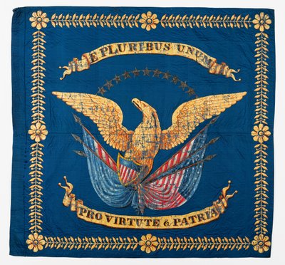 Front View of Civil War Flag, c.1861-1865 by American School