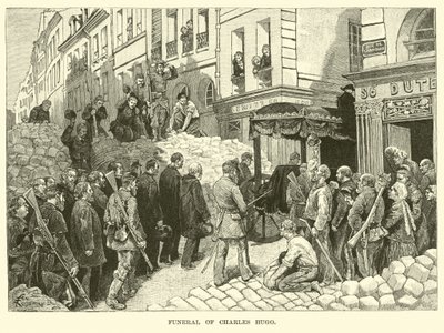 Funeral of Charles Hugo by American School