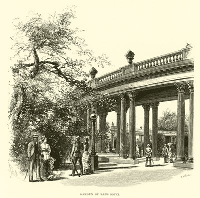 Garden of Sans Souci by American School