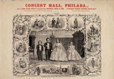 Gen. Tom Thumb and wife, Com. Nutt and Miss Minnie Warren, pub. by Currier & Ives, 1863 by American School