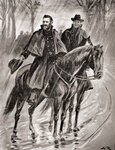 General Grant Reconnoitering in the Rain at Belmont, Missouri, Before the Battle in 1861, from 