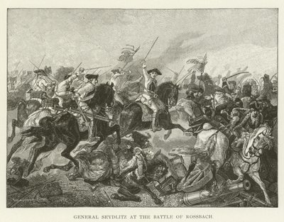 General Seydlitz at the Battle of Rossbach by American School