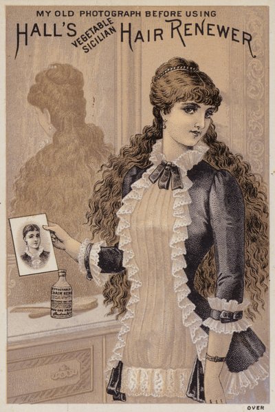 Girl with Her Photograph by American School