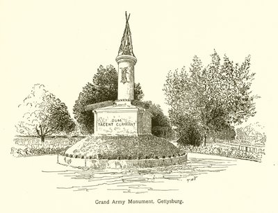 Grand Army Monument, Gettysburg by American School