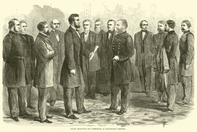 Grant Receiving His Commission as Lieutenant General, May 1864 by American School